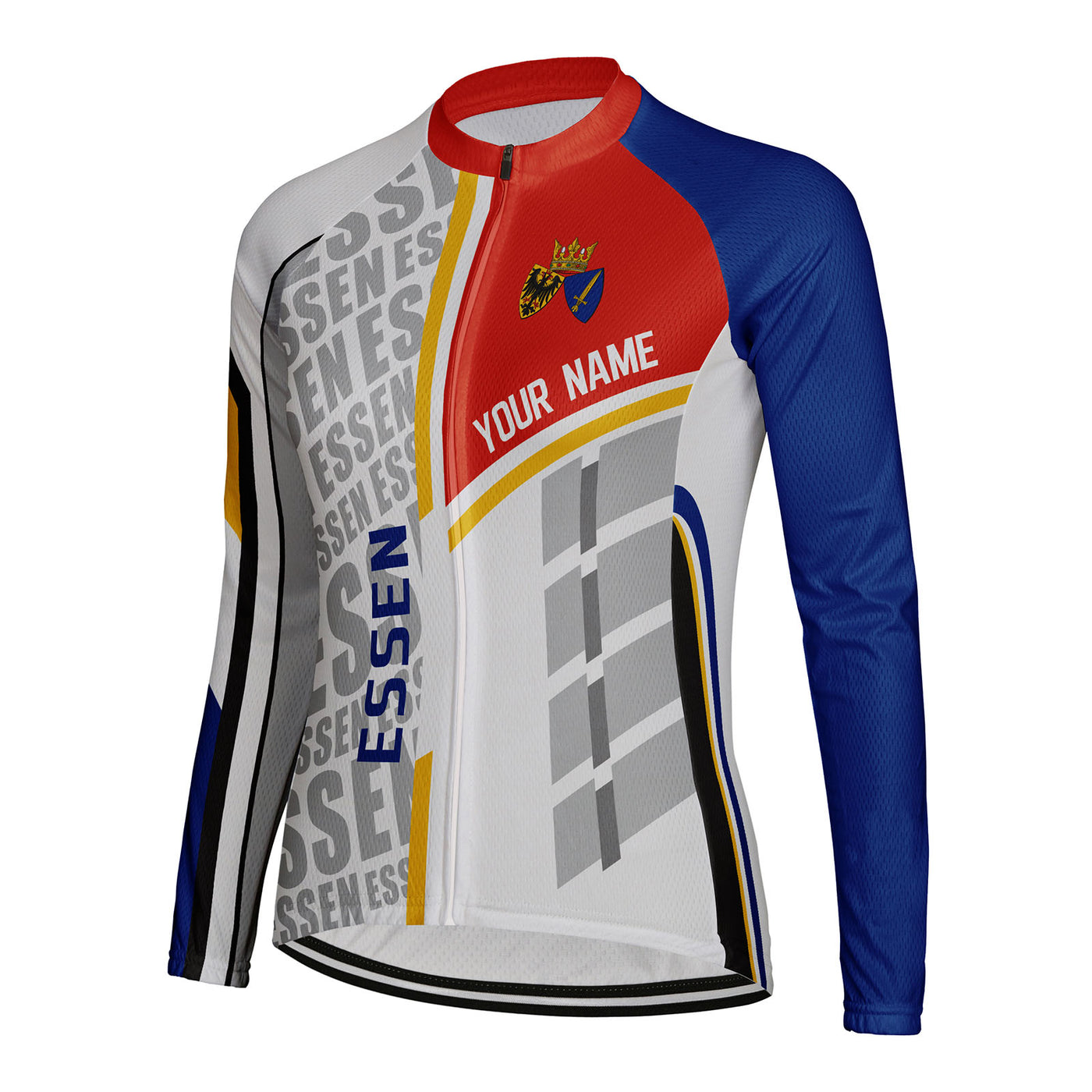 Personalized Essen Women's Winter Thermal Fleece Cycling Jersey Long Sleeve