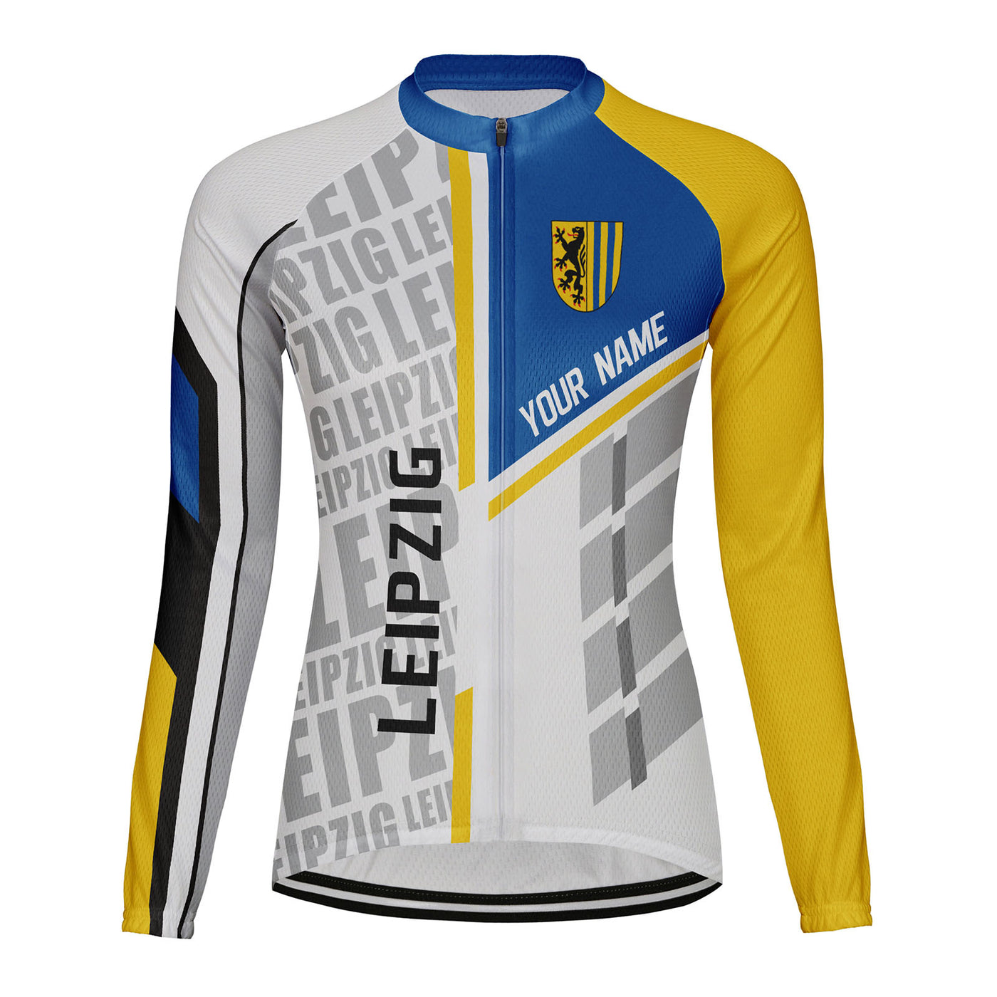 Personalize Leipzig Women's Cycling Jersey Long Sleeve