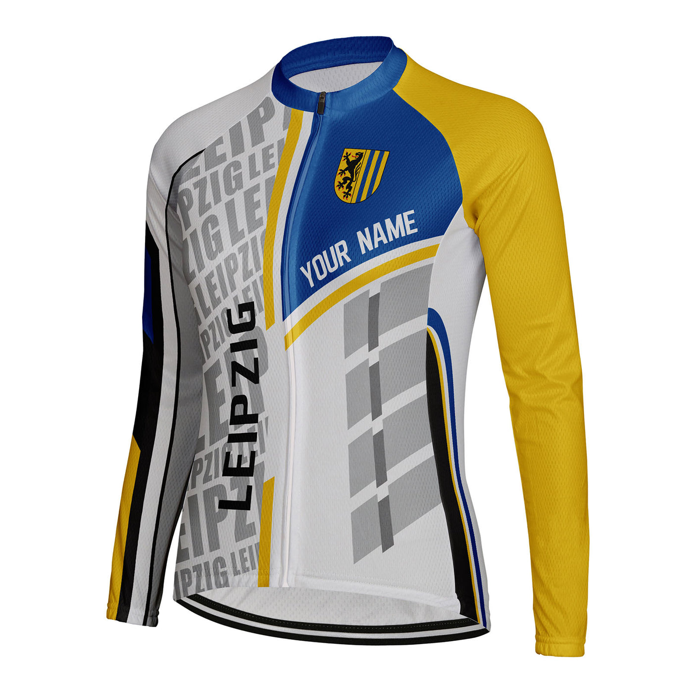Personalize Leipzig Women's Cycling Jersey Long Sleeve