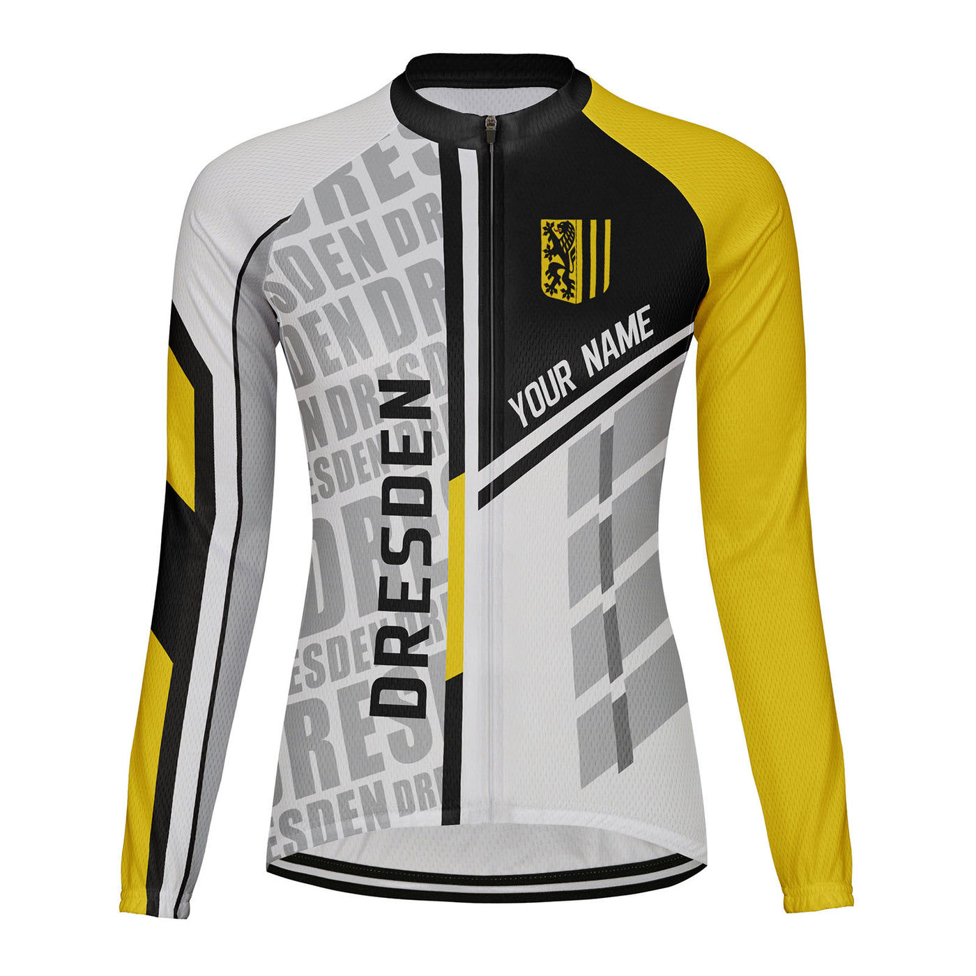 Personalized Dresden Women's Winter Thermal Fleece Cycling Jersey Long Sleeve