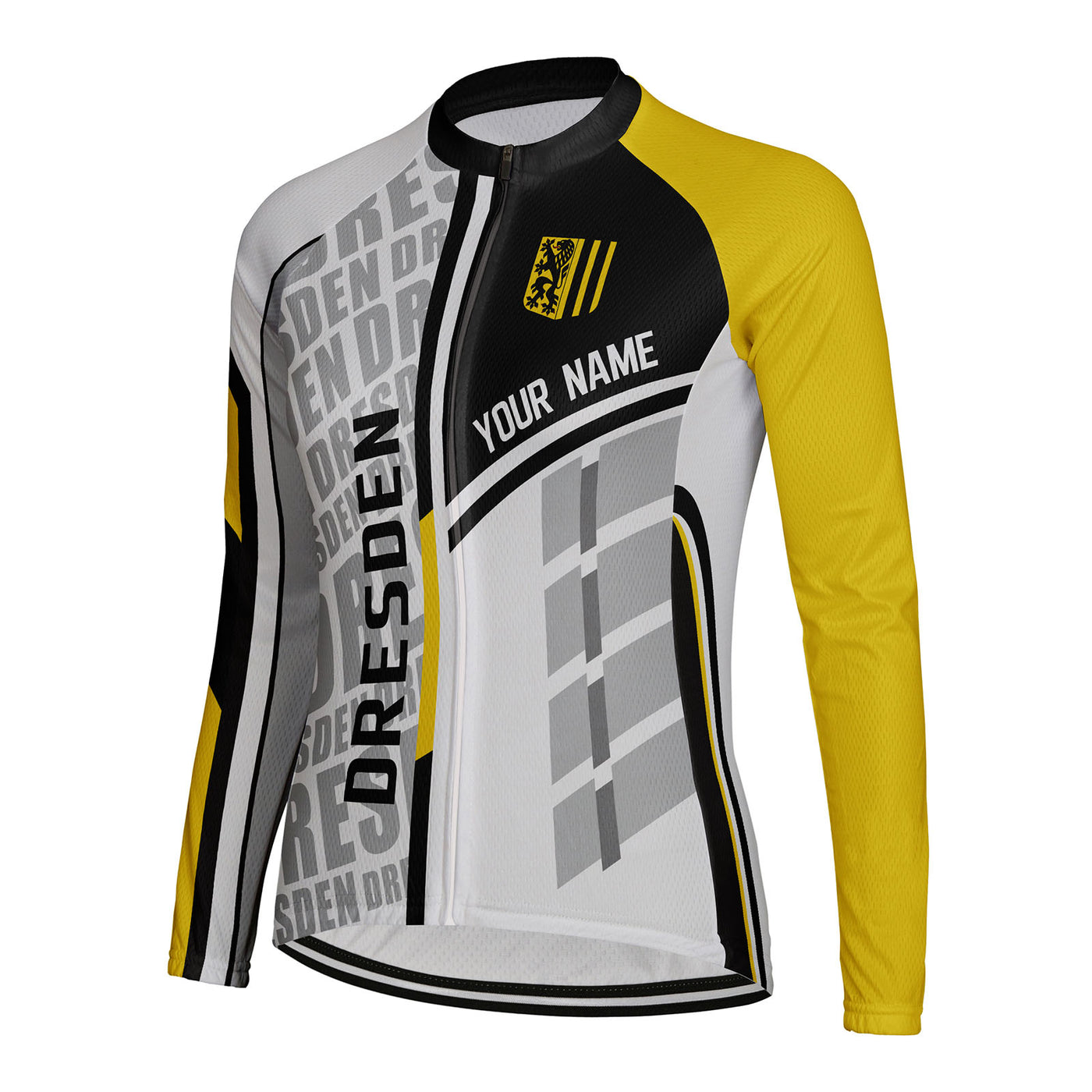 Personalized Dresden Women's Winter Thermal Fleece Cycling Jersey Long Sleeve