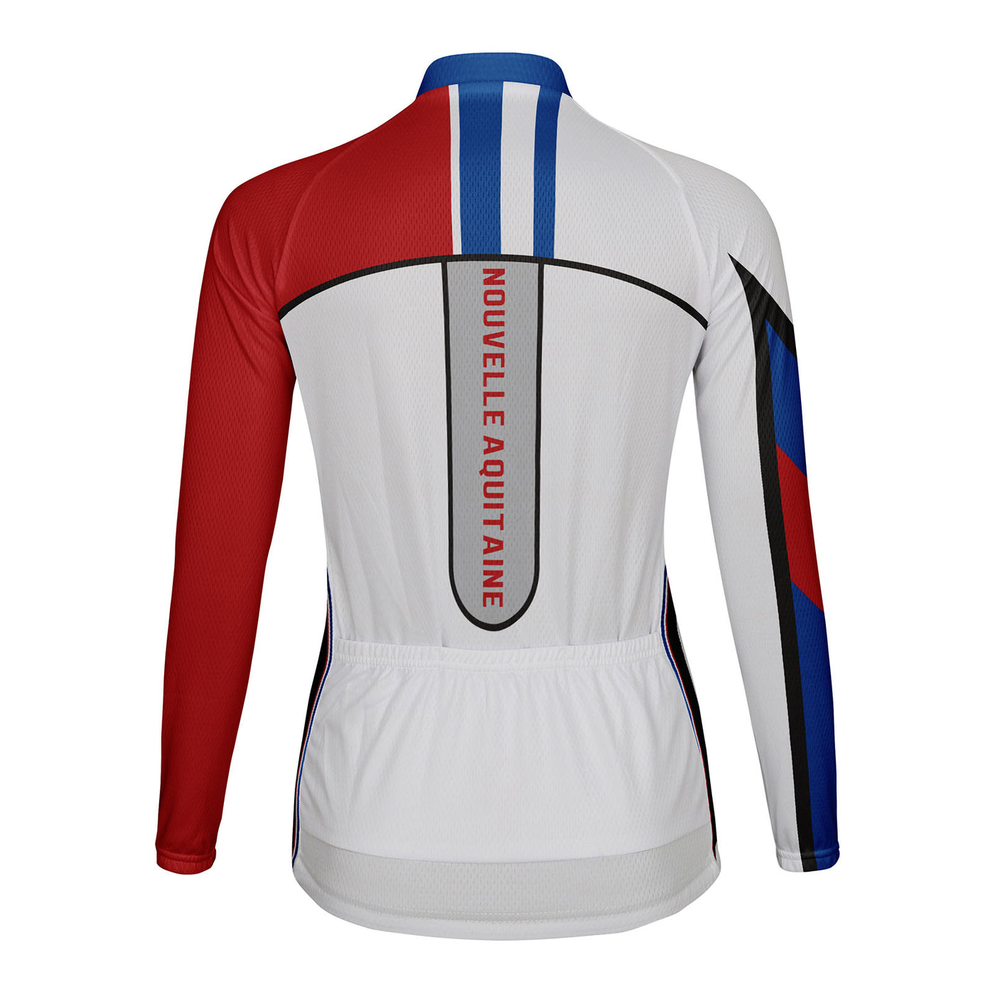 Personalized Nouvelle Aquitaine Women's Winter Thermal Fleece Cycling Jersey Long Sleeve