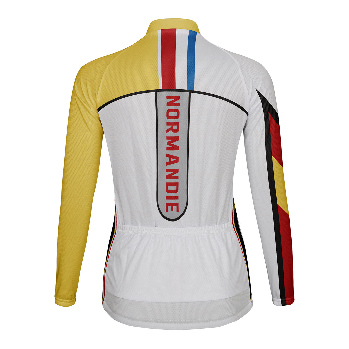 Personalized Normandie Women's Winter Thermal Fleece Cycling Jersey Long Sleeve