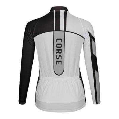 Personalized Corse Women's Winter Thermal Fleece Cycling Jersey Long Sleeve