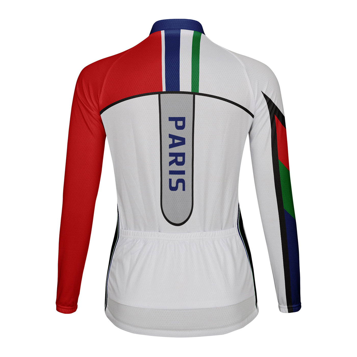 Personalized Paris Women's Winter Thermal Fleece Cycling Jersey Long Sleeve