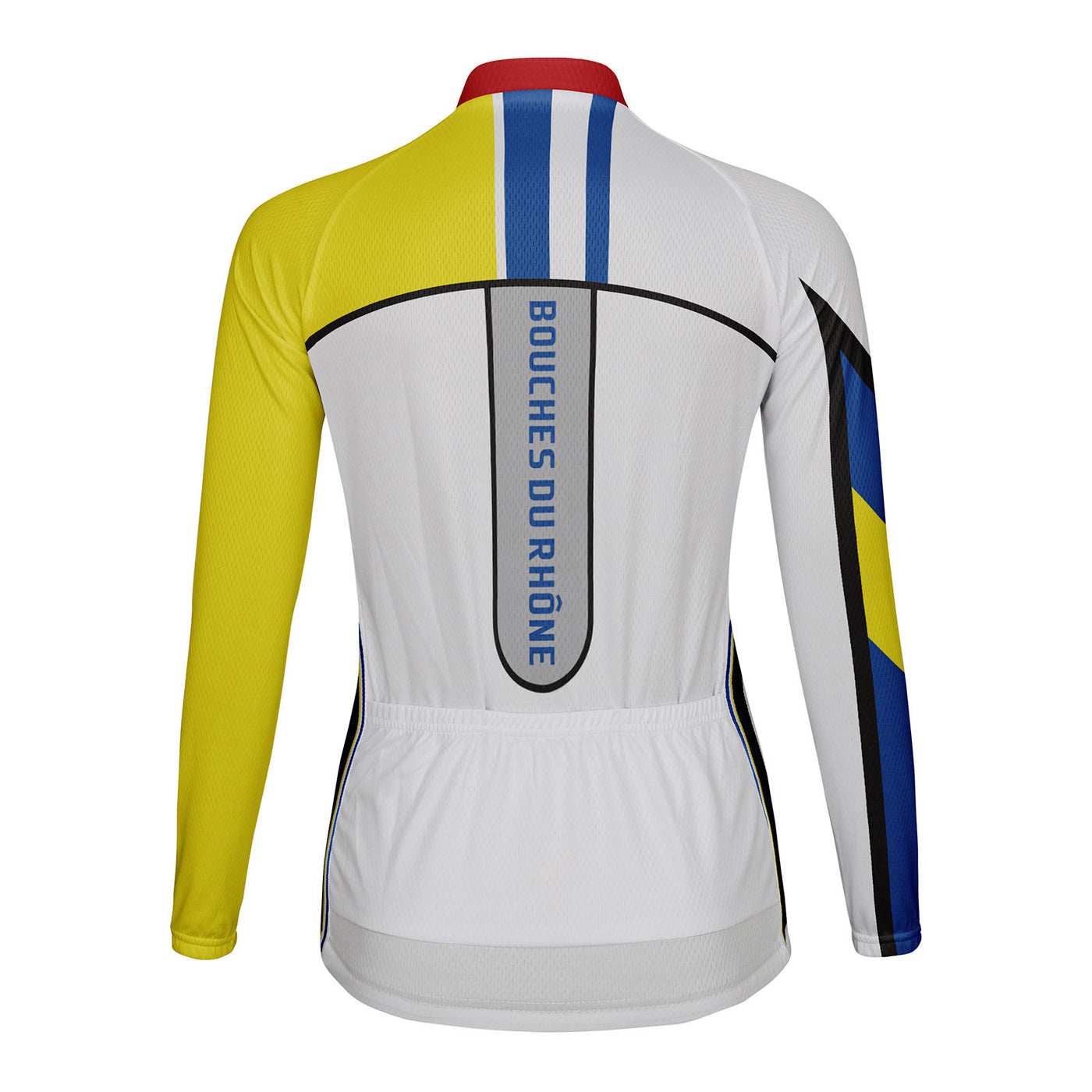 Personalized Bouches Du Rhône Women's Winter Thermal Fleece Cycling Jersey Long Sleeve