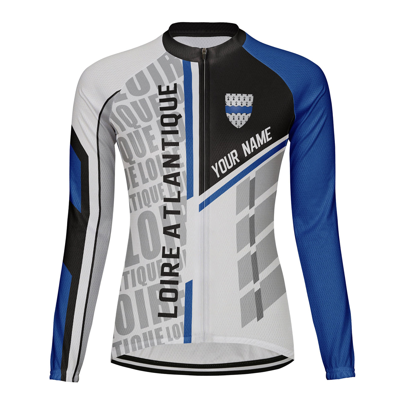 Personalize Loire Atlantique Women's Cycling Jersey Long Sleeve