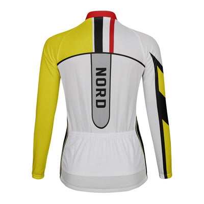 Personalized Nord Women's Winter Thermal Fleece Cycling Jersey Long Sleeve