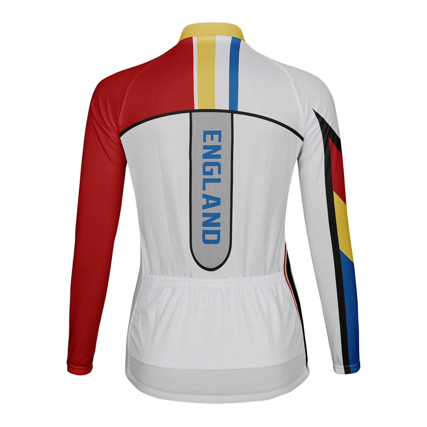 Personalized England Women's Winter Thermal Fleece Cycling Jersey Long Sleeve