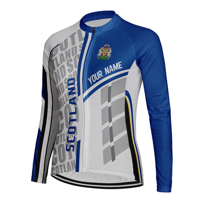Personalize Scotland Women's Cycling Jersey Long Sleeve