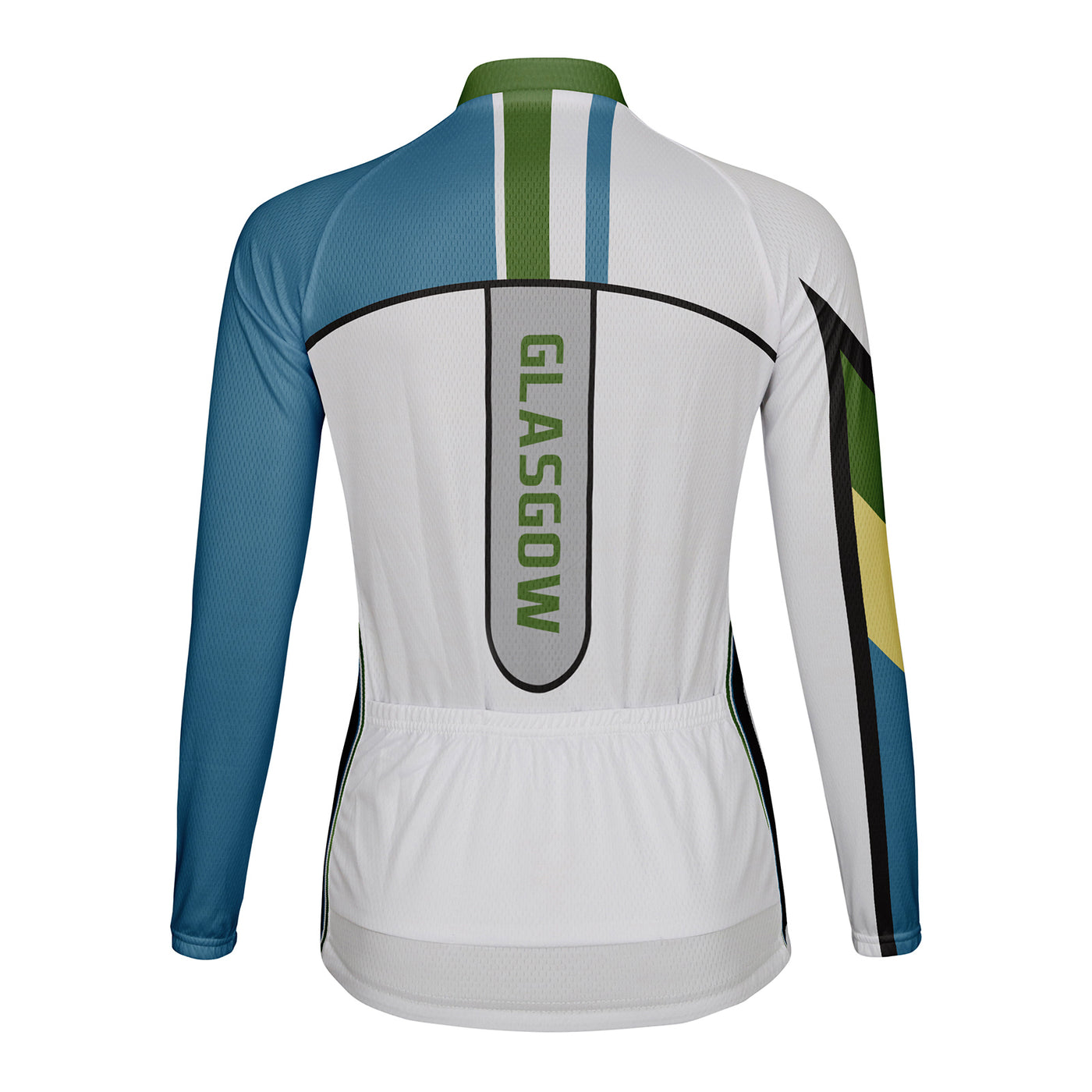 Personalized Glasgow Women's Winter Thermal Fleece Cycling Jersey Long Sleeve
