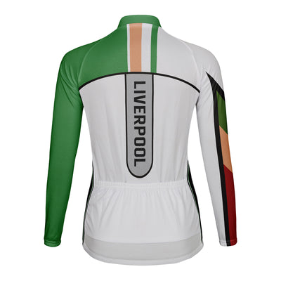 Personalized Liverpool Women's Winter Thermal Fleece Cycling Jersey Long Sleeve