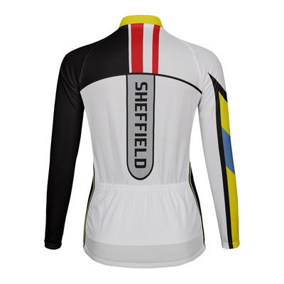 Personalized Sheffield Women's Winter Thermal Fleece Cycling Jersey Long Sleeve