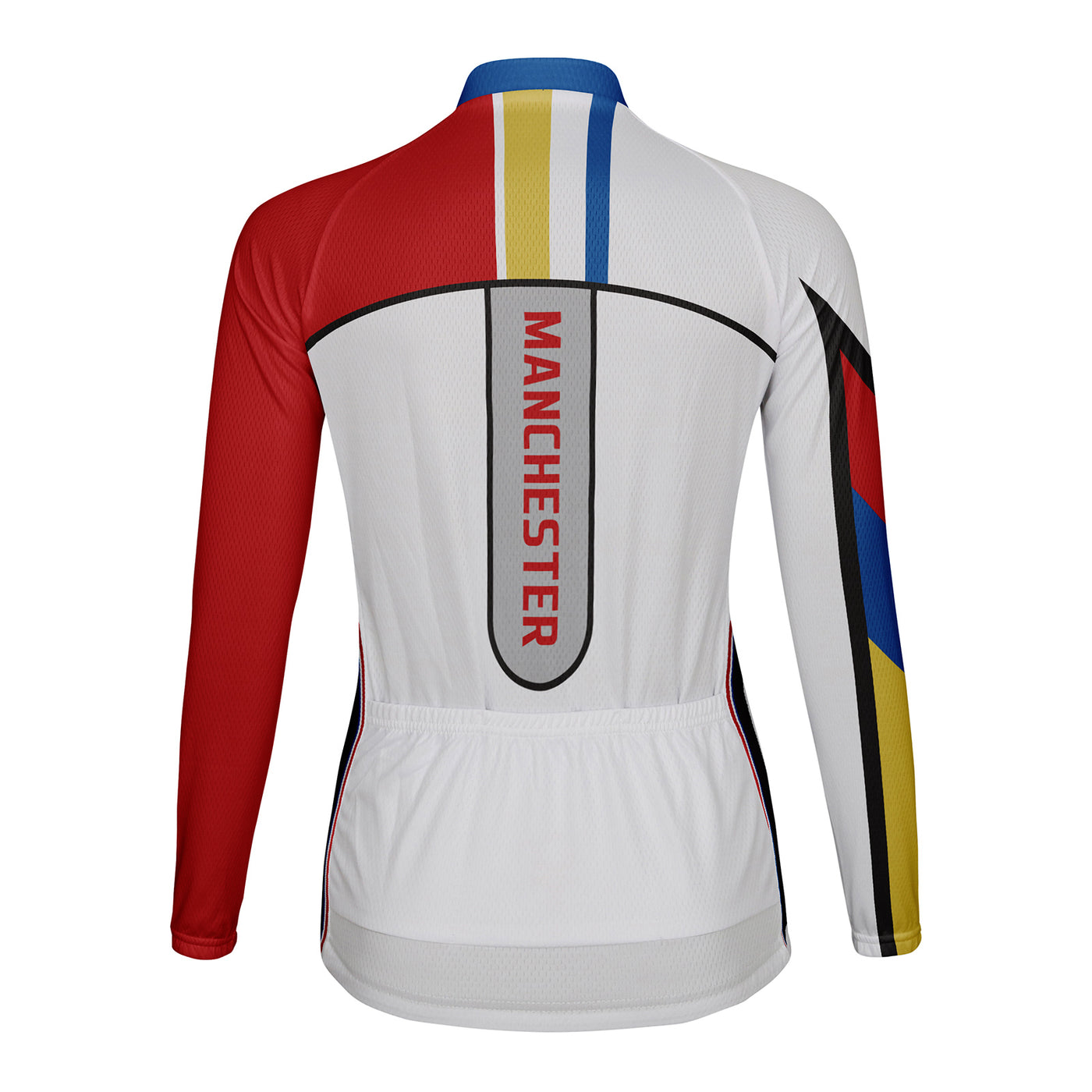 Personalized Manchester Women's Winter Thermal Fleece Cycling Jersey Long Sleeve