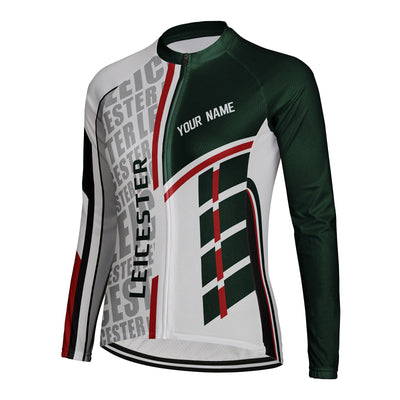 Personalize Leicester Women's Cycling Jersey Long Sleeve
