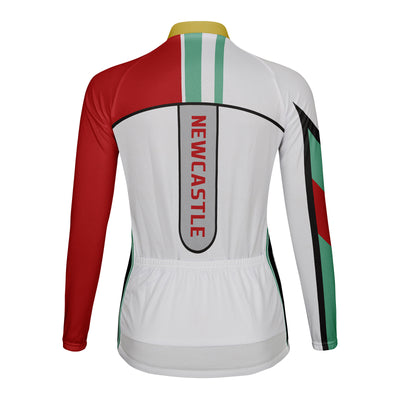 Personalized Newcastle Women's Winter Thermal Fleece Cycling Jersey Long Sleeve