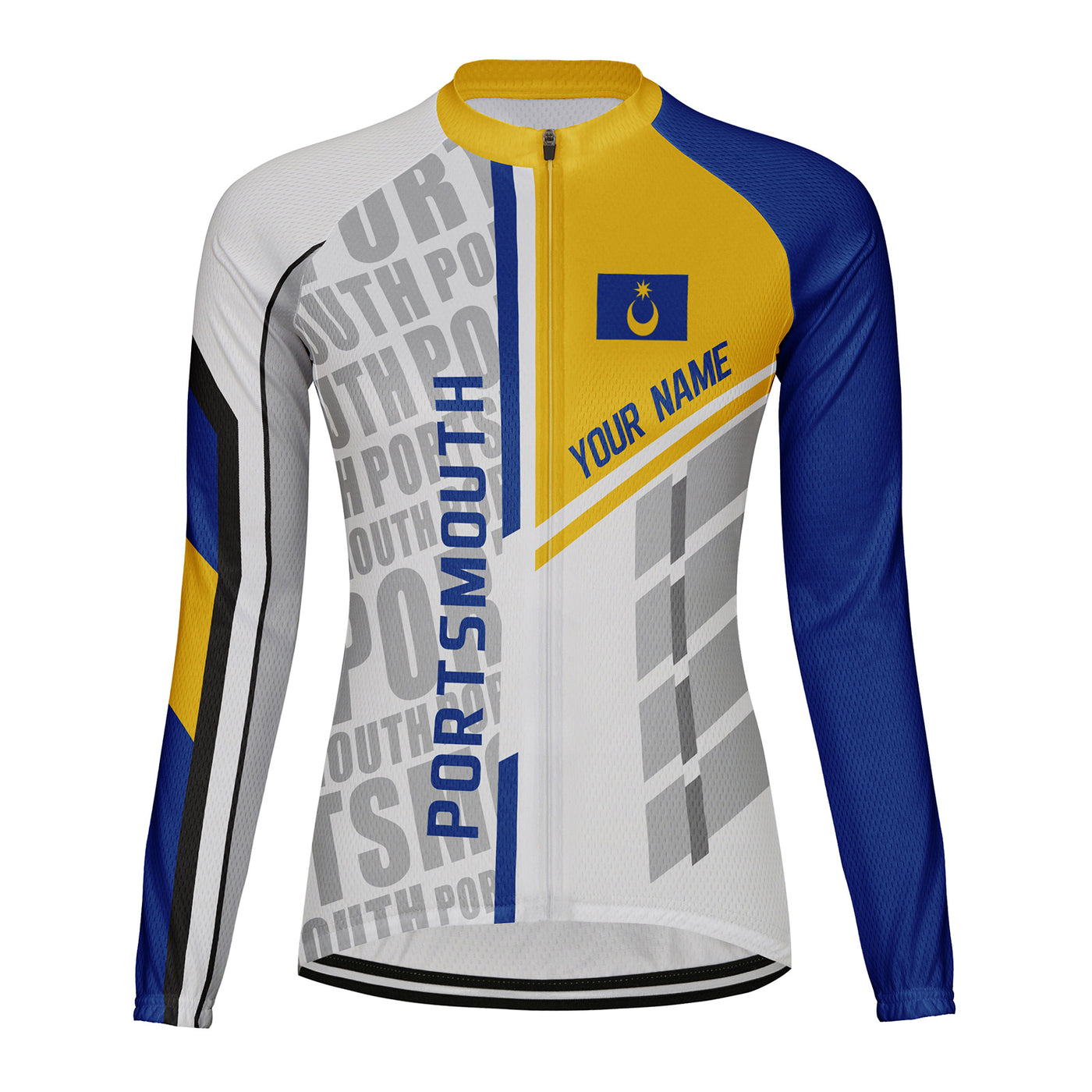 Personalize Portsmouth Women's Cycling Jersey Long Sleeve