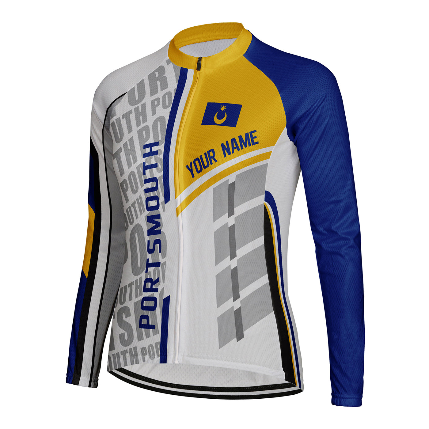 Personalize Portsmouth Women's Cycling Jersey Long Sleeve
