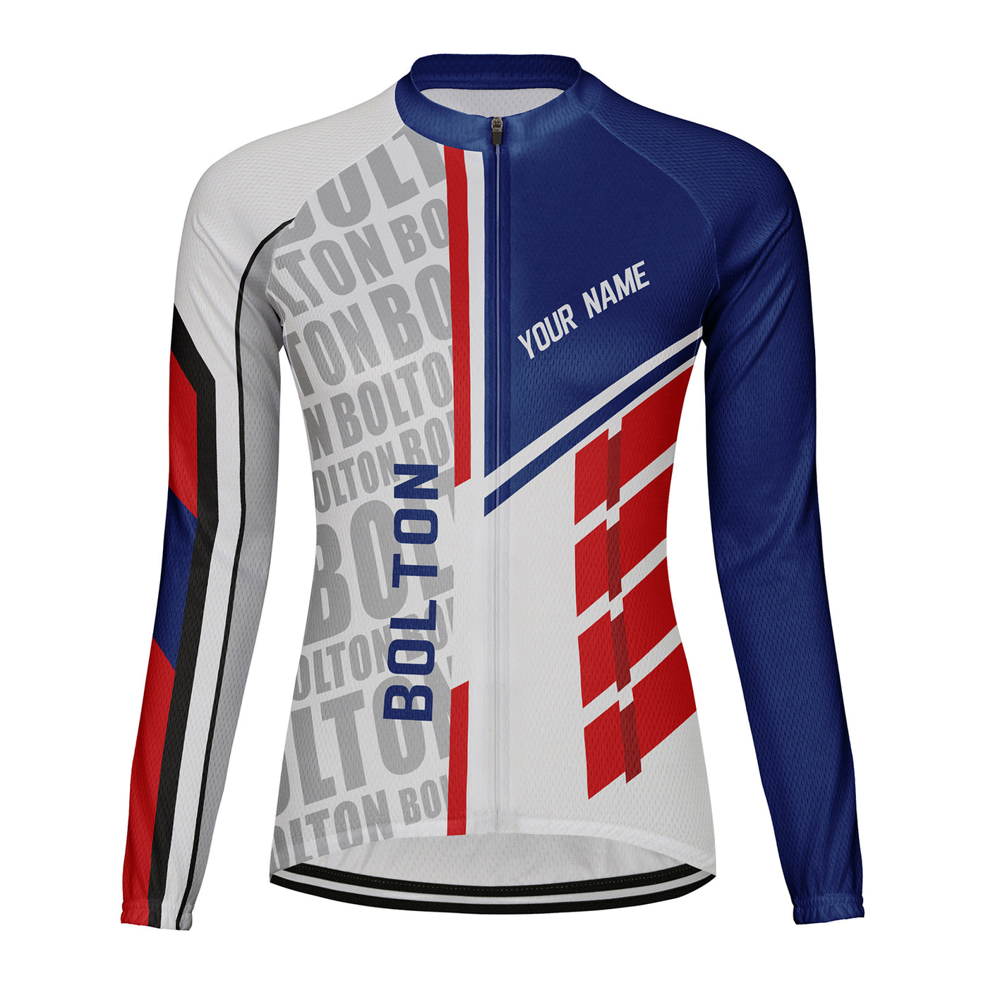 Personalize Bolton Women's Cycling Jersey Long Sleeve