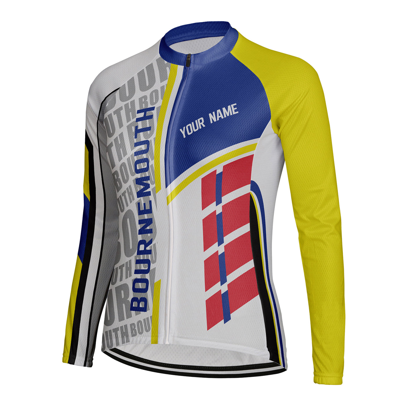 Personalize Bournemouth Women's Cycling Jersey Long Sleeve