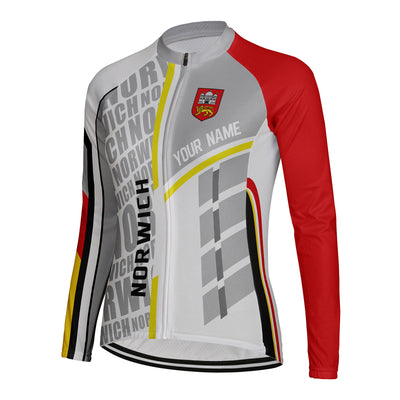 Personalize Norwich Women's Cycling Jersey Long Sleeve