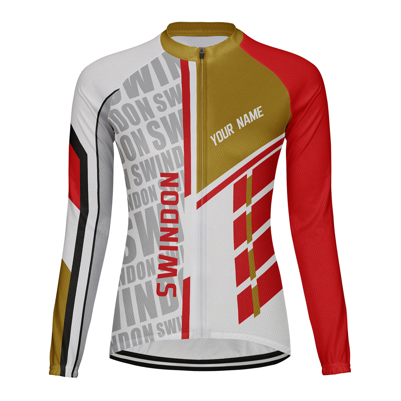 Personalize Swindon Women's Cycling Jersey Long Sleeve