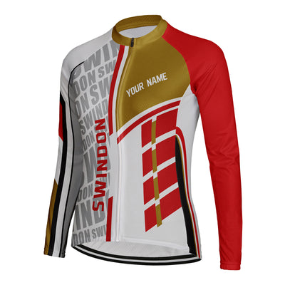 Personalize Swindon Women's Cycling Jersey Long Sleeve