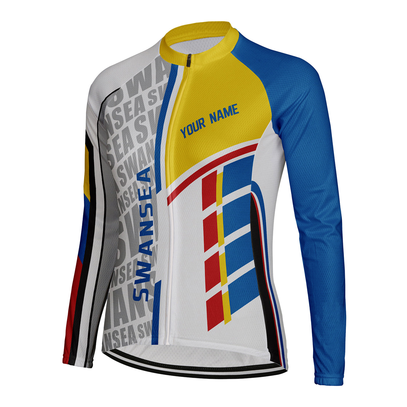 Personalize Swansea Women's Cycling Jersey Long Sleeve