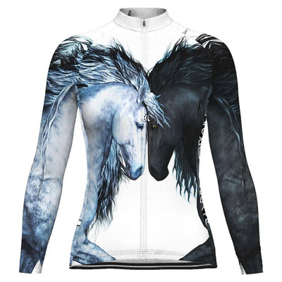 Customized Horse Women's Cycling Jersey Long Sleeve
