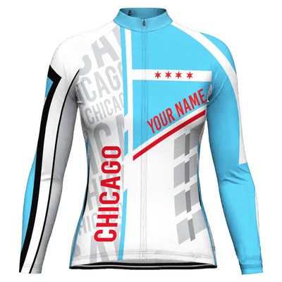 Customized Chicago Women's Cycling Jersey Long Sleeve