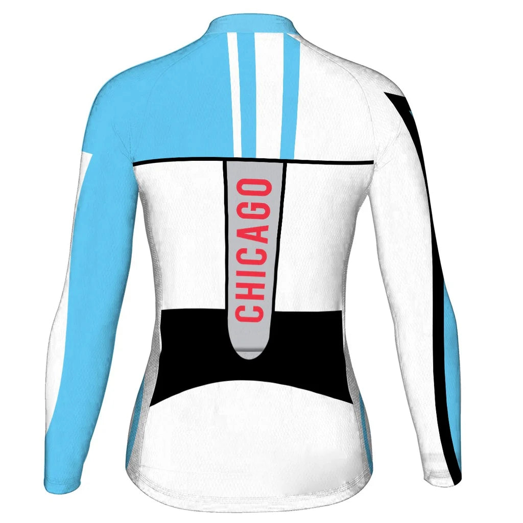 Customized Chicago Women's Cycling Jersey Long Sleeve