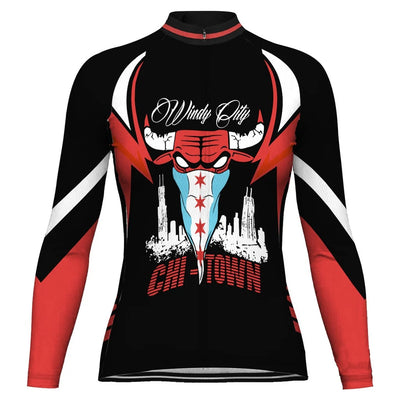 Customized Chicago Women's Cycling Jersey Long Sleeve