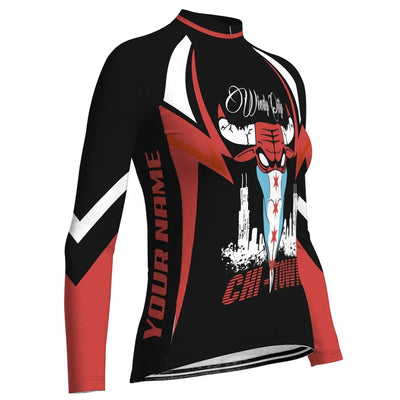 Customized Chicago Women's Cycling Jersey Long Sleeve