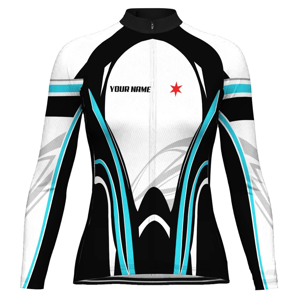 Customized Chicago Women's Cycling Jersey Long Sleeve