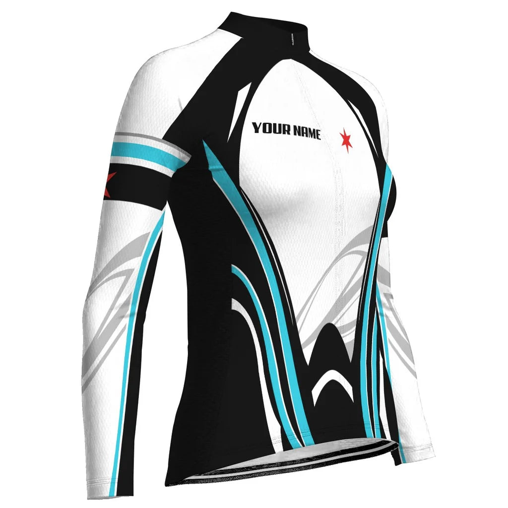 Customized Chicago Women's Cycling Jersey Long Sleeve
