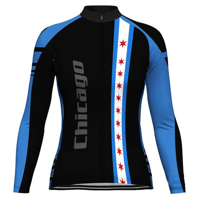 Customized Chicago Women's Cycling Jersey Long Sleeve