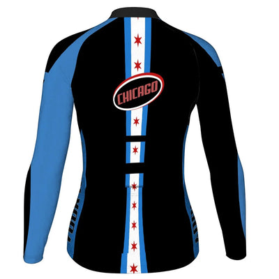 Customized Chicago Women's Cycling Jersey Long Sleeve