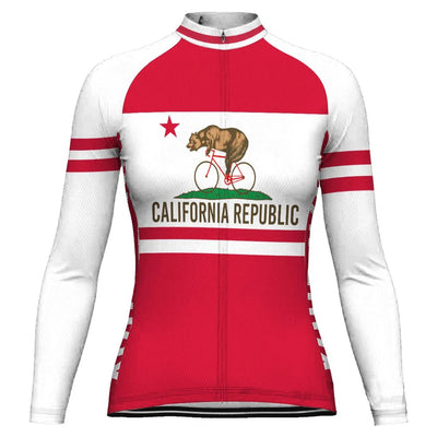 Customize California Women's Cycling Jersey Long Sleeve