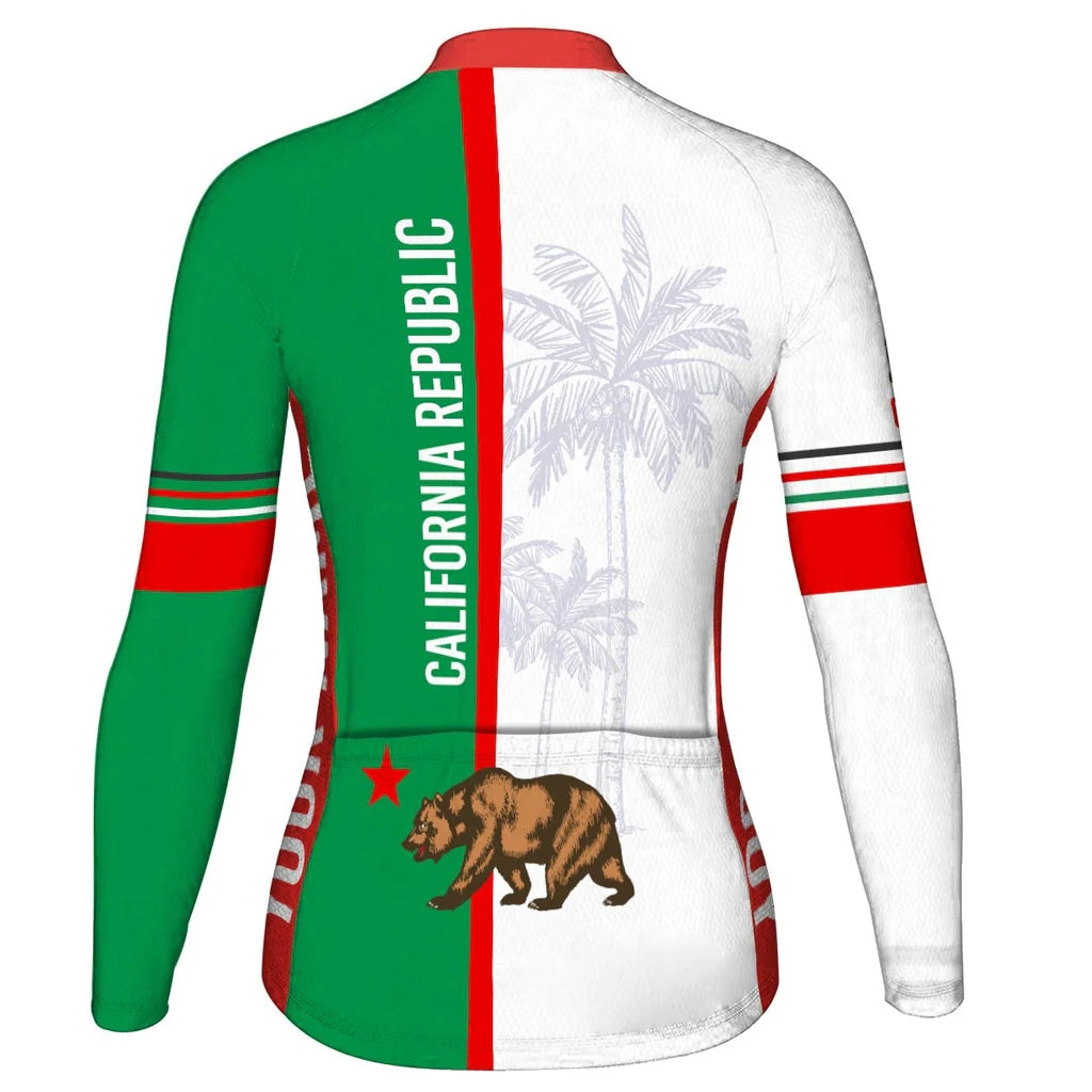 Customize California Women's Cycling Jersey Long Sleeve
