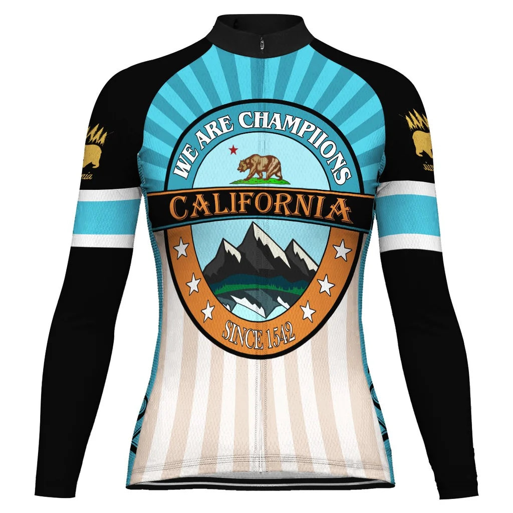 Customize California Women's Cycling Jersey Long Sleeve