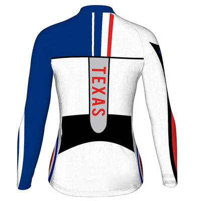 Personalize Texas Women's Cycling Jersey Long Sleeve