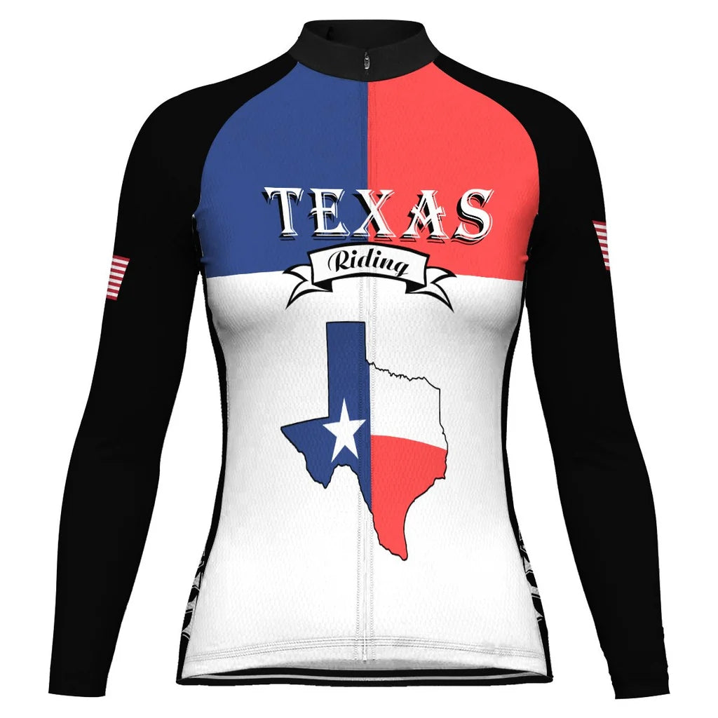 Personalize Texas Women's Cycling Jersey Long Sleeve