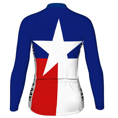 Personalize Texas Women's Cycling Jersey Long Sleeve