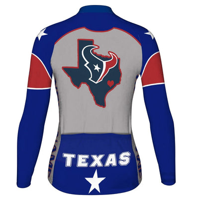 Personalize Texas Women's Cycling Jersey Long Sleeve