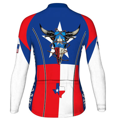Personalize Texas Women's Cycling Jersey Long Sleeve
