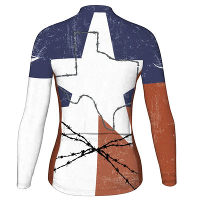Personalize Texas Women's Cycling Jersey Long Sleeve
