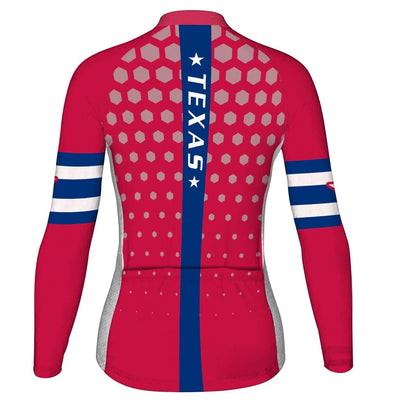 Personalize Texas Women's Cycling Jersey Long Sleeve