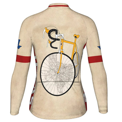 Personalize Texas Women's Cycling Jersey Long Sleeve