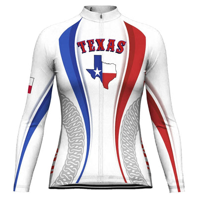 Personalize Texas Women's Cycling Jersey Long Sleeve