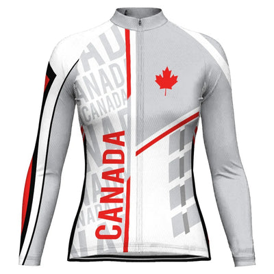 Customized Canada Women's Cycling Jersey Long Sleeve